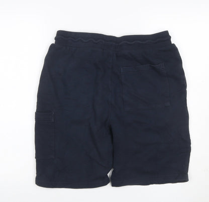 Red Herring Men’s Blue M Cargo Drawstring Cotton Blend Shorts
