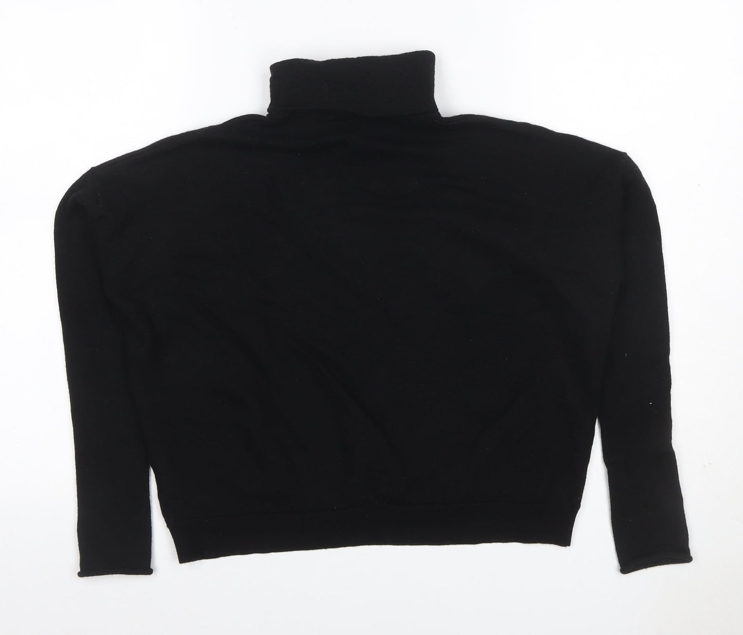 COS Women’s Black Cashmere Roll Neck Pullover Jumper Size L