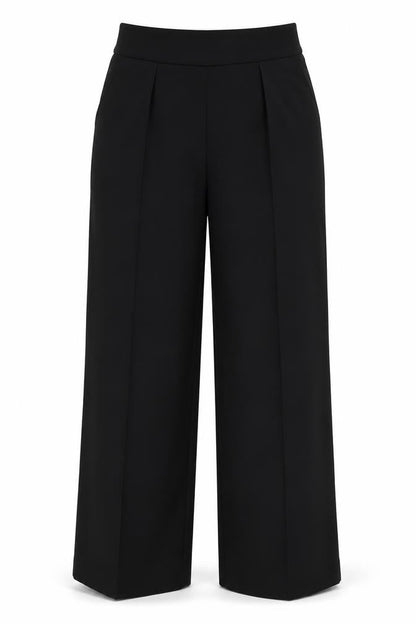H&M Women Black S Flared Stretch Dress Trousers Smart Workwear