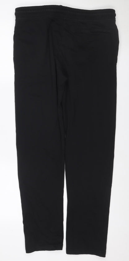 Marks and Spencer Men Black M Regular Jogger Sweatpants Drawstring