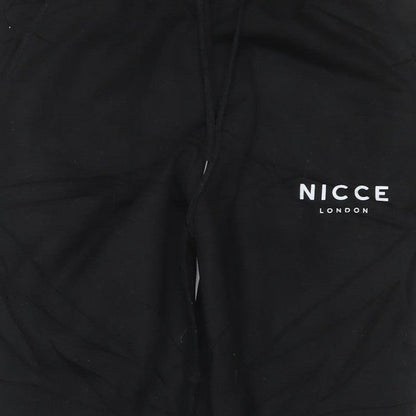Nicce London Men’s Black M Jogger Trousers Drawstring Logo
