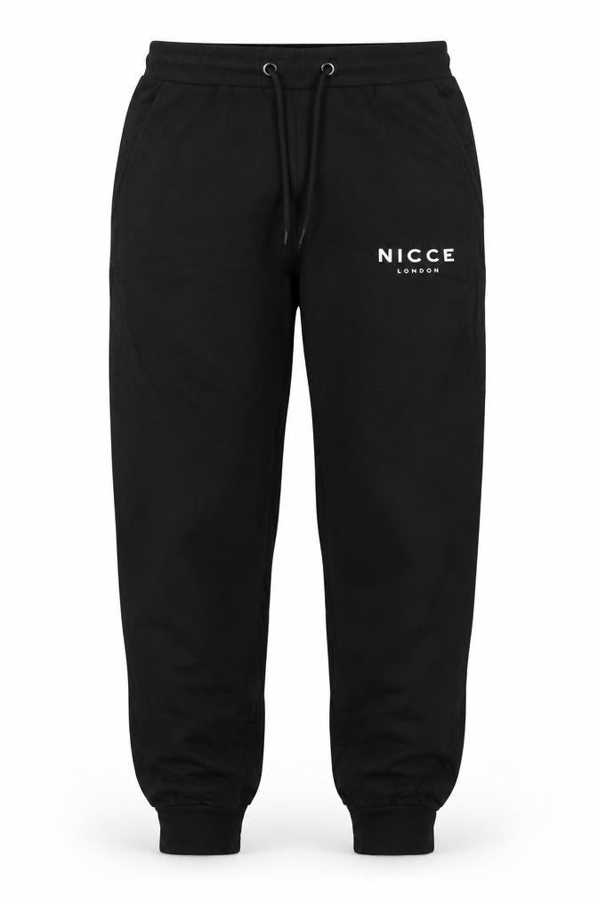 Nicce London Men’s Black M Jogger Trousers Drawstring Logo