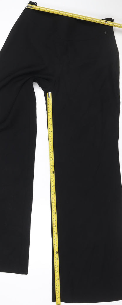 Olsen Women’s Black Size 10 Straight Leg Zip Formal Trousers