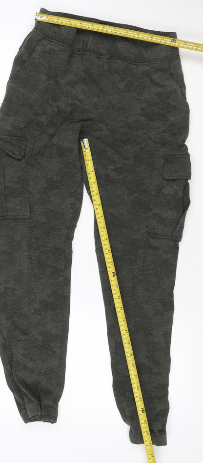 Kyodan Men’s Green Small Cargo Jogger Activewear Trousers Pockets