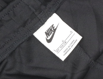 Nike Boys Black 12-13 Years Jogger Track Pants Logo Tape Pockets