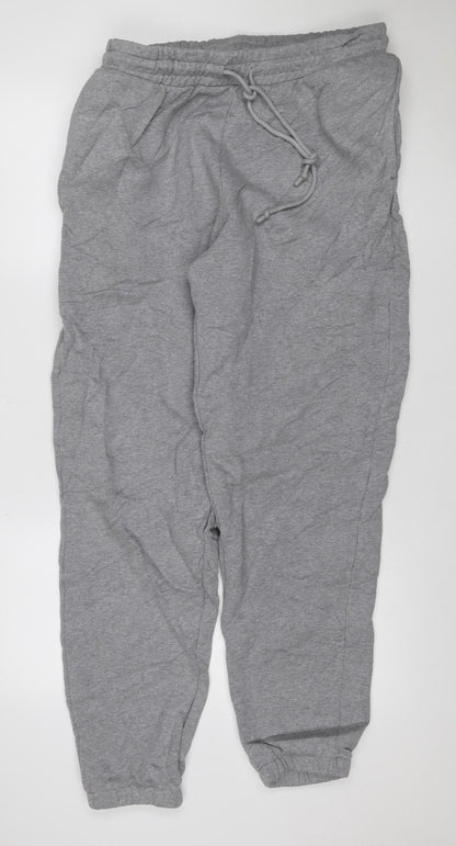 ASOS Design Men Grey L Jogger Sweatpants Elastic Waist Cotton
