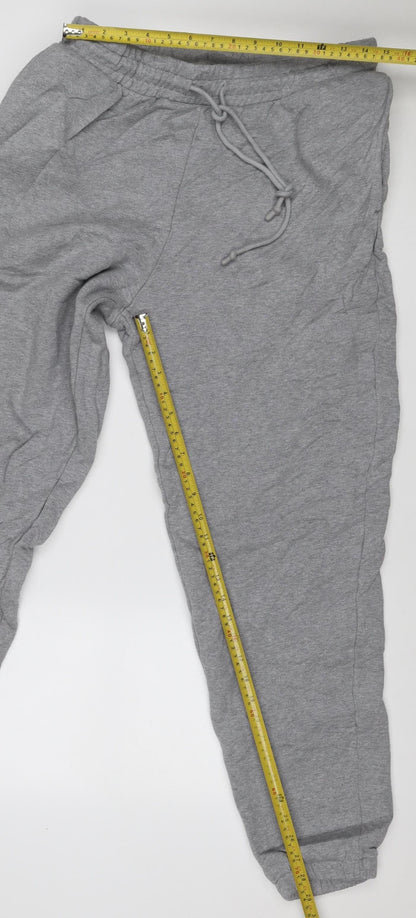 ASOS Design Men Grey L Jogger Sweatpants Elastic Waist Cotton