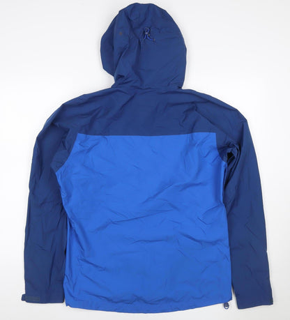 Rab Men’s Blue M Pertex Shield Hooded Waterproof Rain Jacket