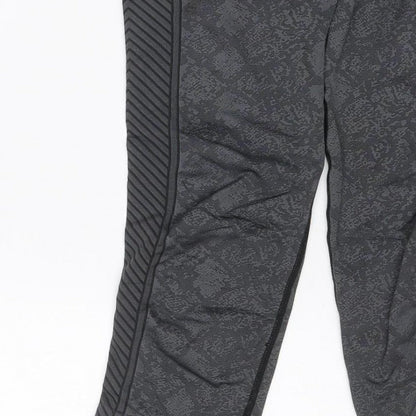 USA Pro Women’s Grey Geometric Gym Leggings UK 10 Athletic