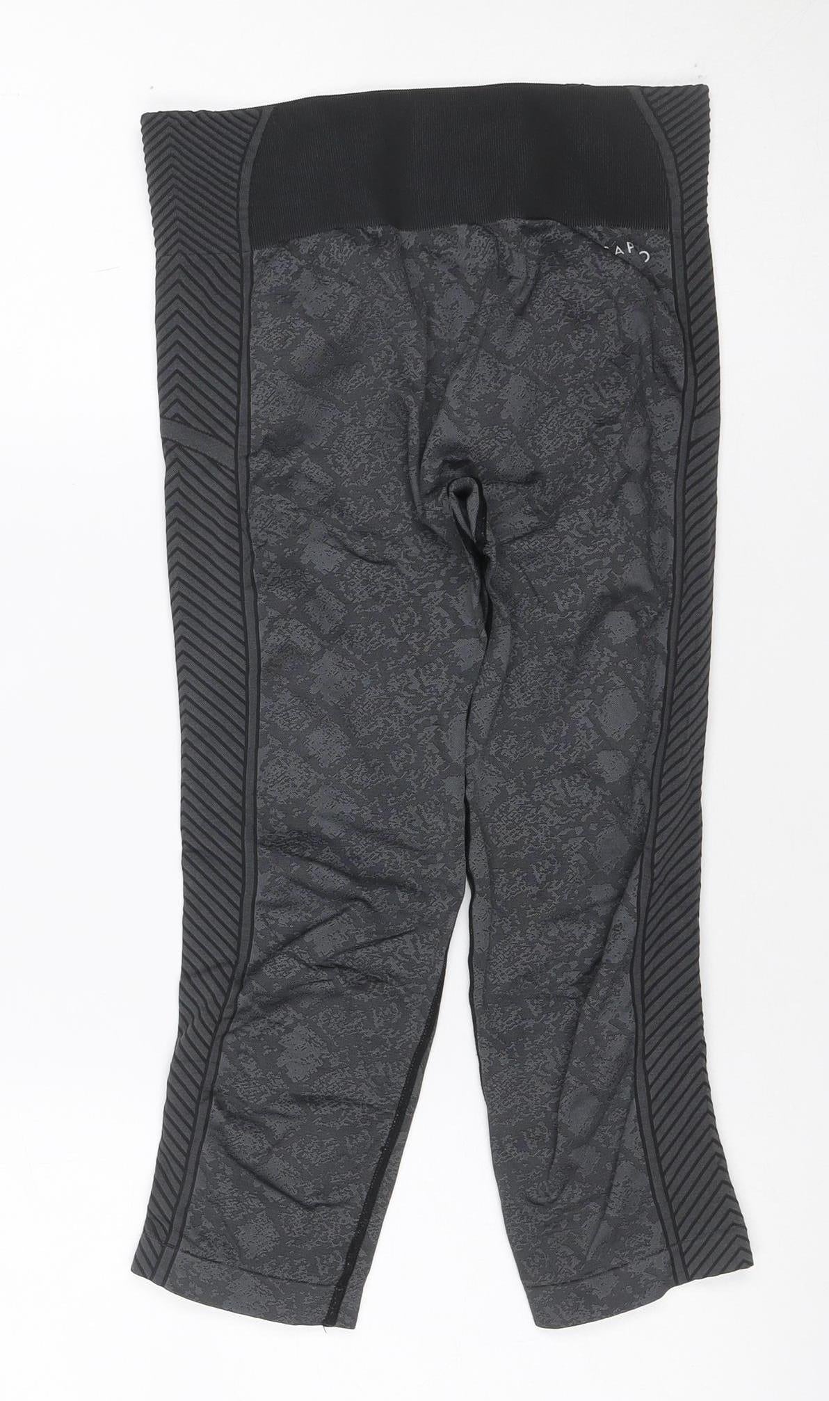 USA Pro Women’s Grey Geometric Gym Leggings UK 10 Athletic