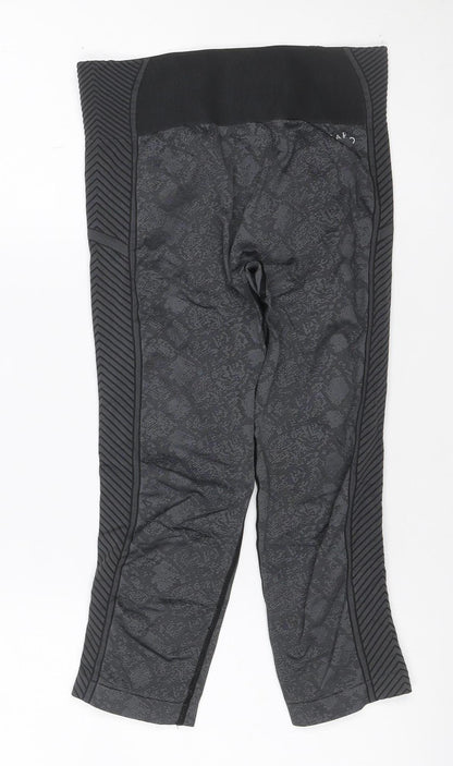 USA Pro Women’s Grey Geometric Gym Leggings UK 10 Athletic