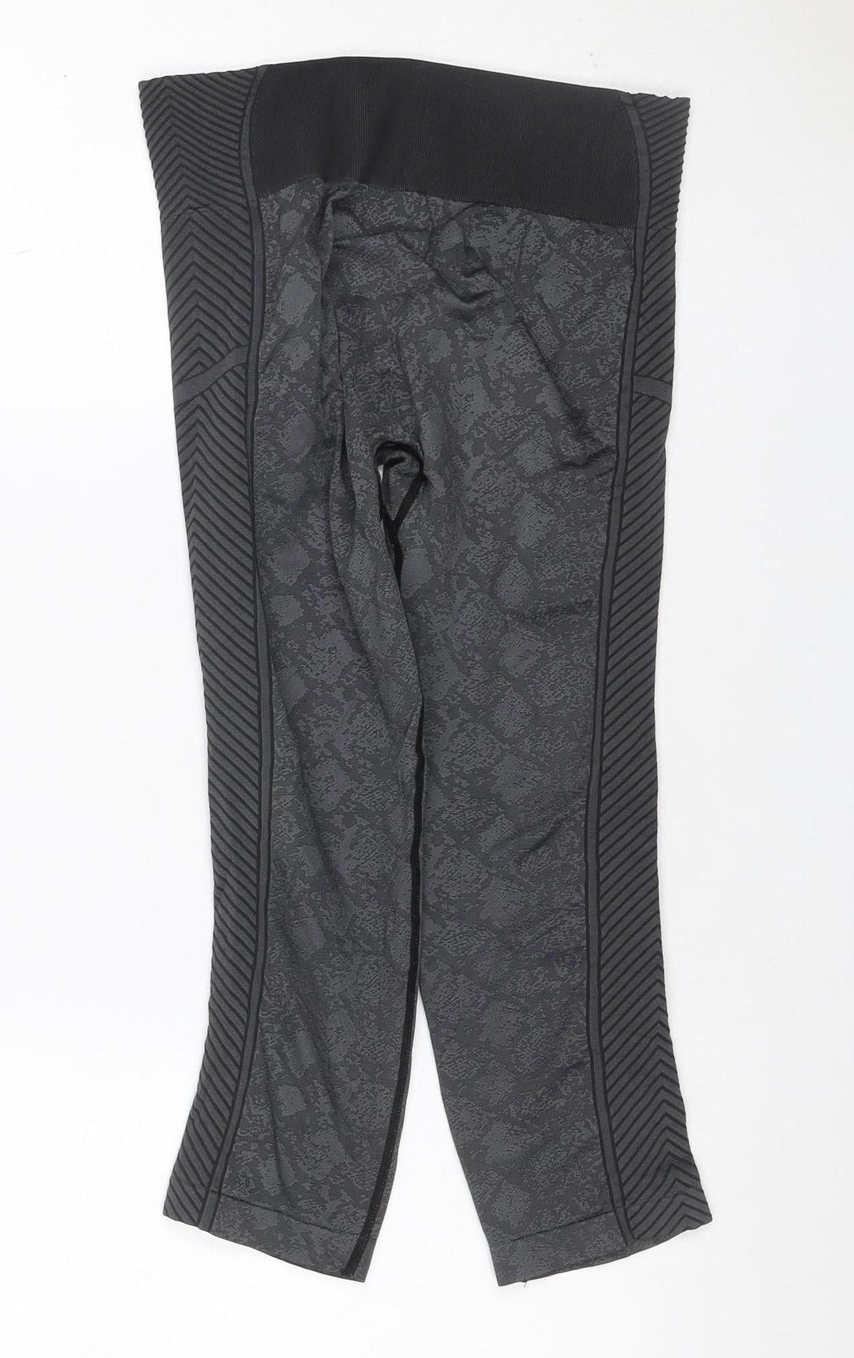 USA Pro Women’s Grey Geometric Gym Leggings UK 10 Athletic