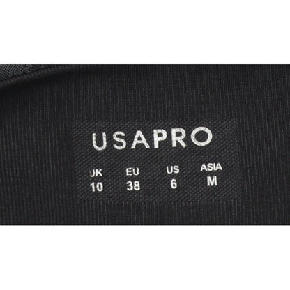 USA Pro Women’s Grey Geometric Gym Leggings UK 10 Athletic