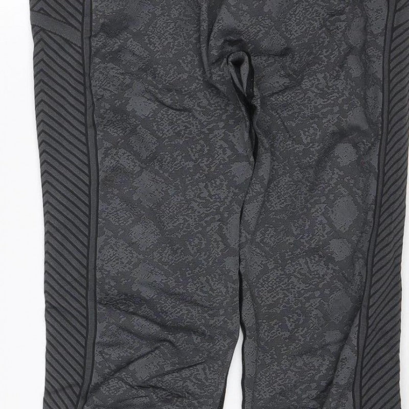 USA Pro Women’s Grey Geometric Gym Leggings UK 10 Athletic