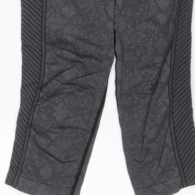 USA Pro Women’s Grey Geometric Gym Leggings UK 10 Athletic