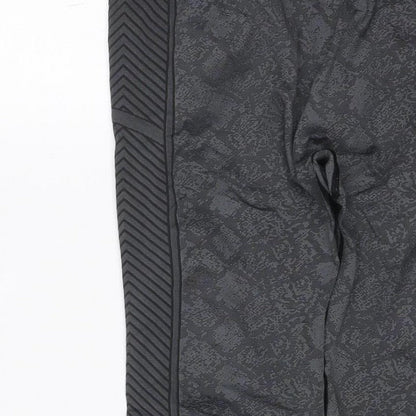 USA Pro Women’s Grey Geometric Gym Leggings UK 10 Athletic