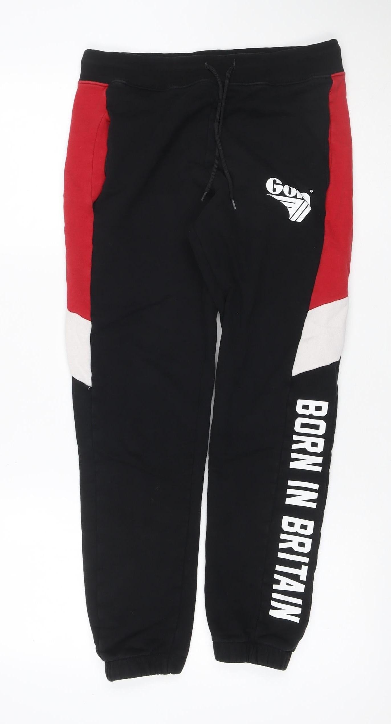 Cola Classics Men’s Black S Born In Britain Fleece Jogger Track Pants