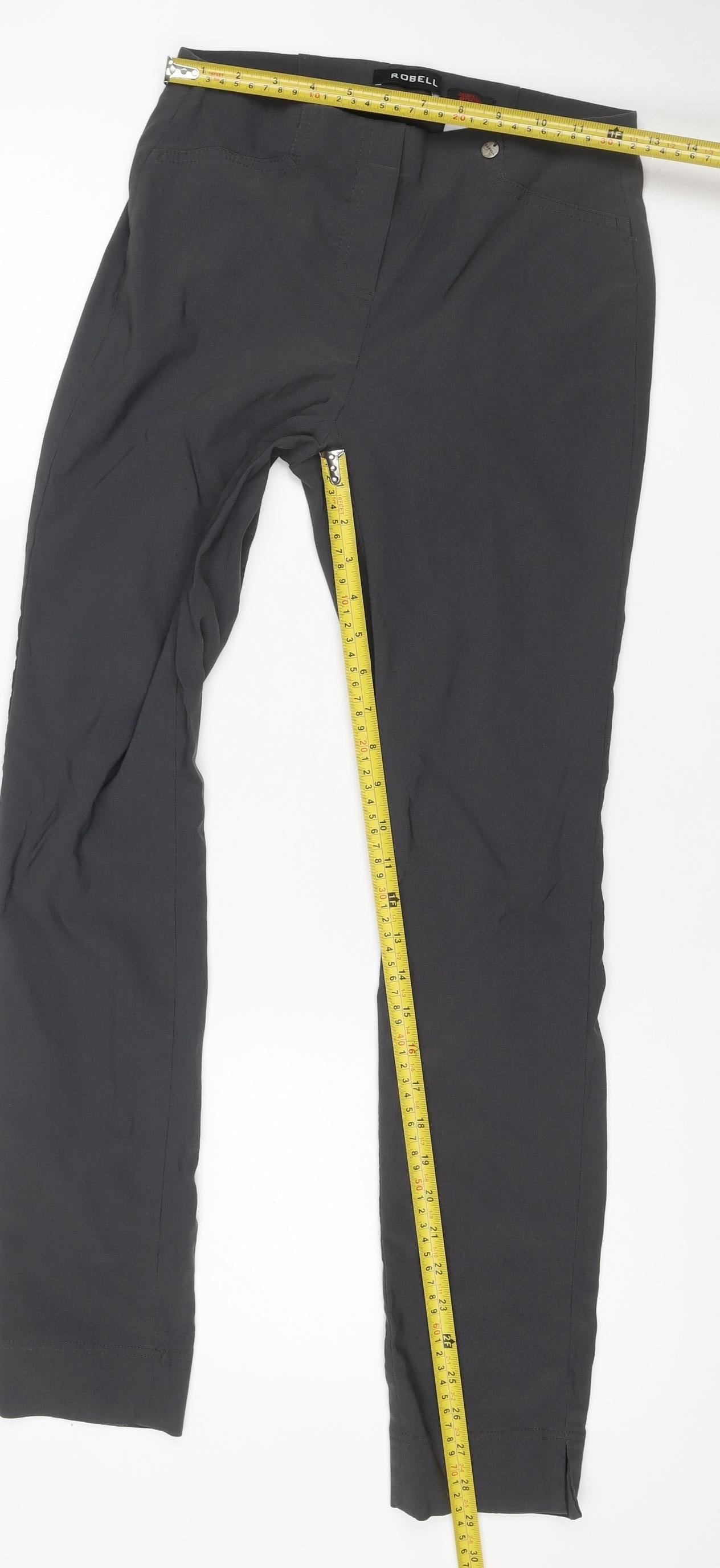 Robell Women’s Grey UK 10 Rose Slim Stretch Trousers