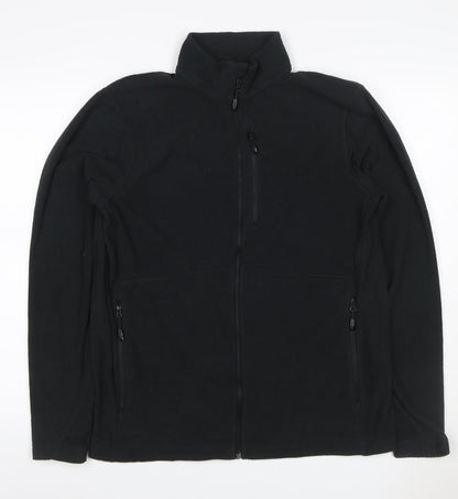 Rohan Men's Black M Full Zip Fleece Jacket Stand-Up Collar Pockets
