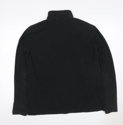 Rohan Men's Black M Full Zip Fleece Jacket Stand-Up Collar Pockets