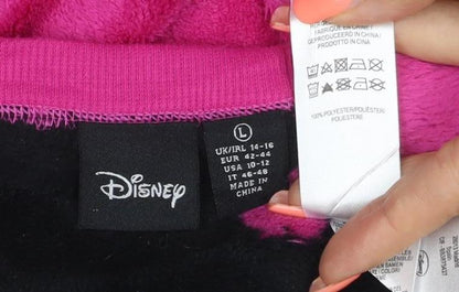 Disney Women Pink L Snow White Fleece Long Sleeve Pyjama Top