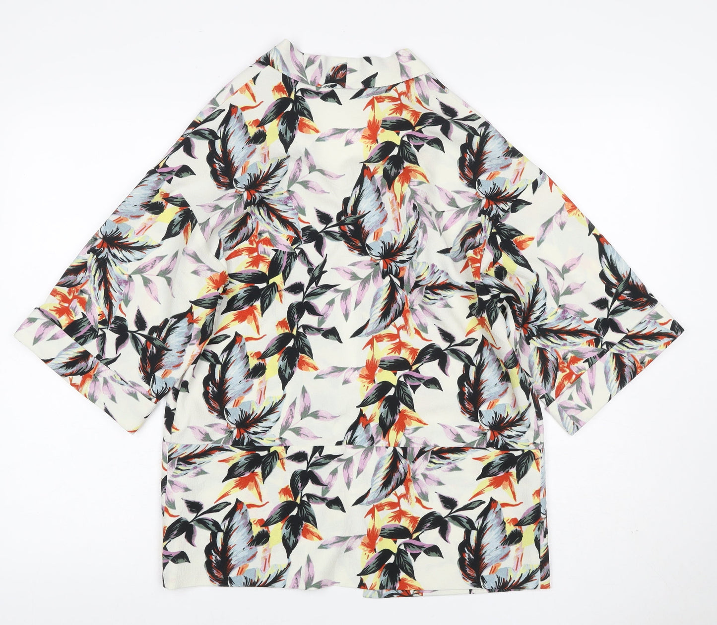 Miss Selfridge Women Multicoloured UK 4 Floral Kimono Blouse