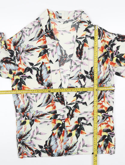 Miss Selfridge Women Multicoloured UK 4 Floral Kimono Blouse