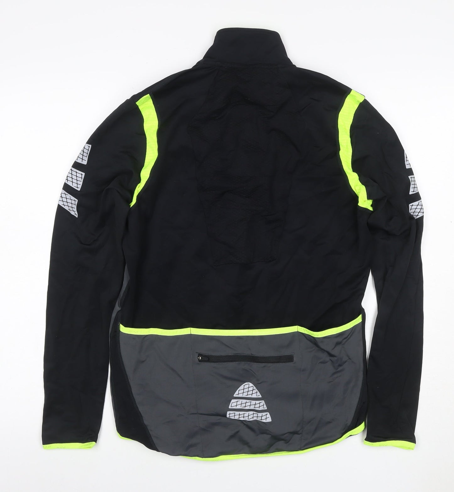 Crane Men’s Black Grey L Cycling Pro Reflective Softshell Jacket