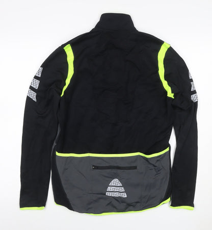 Crane Men’s Black Grey L Cycling Pro Reflective Softshell Jacket
