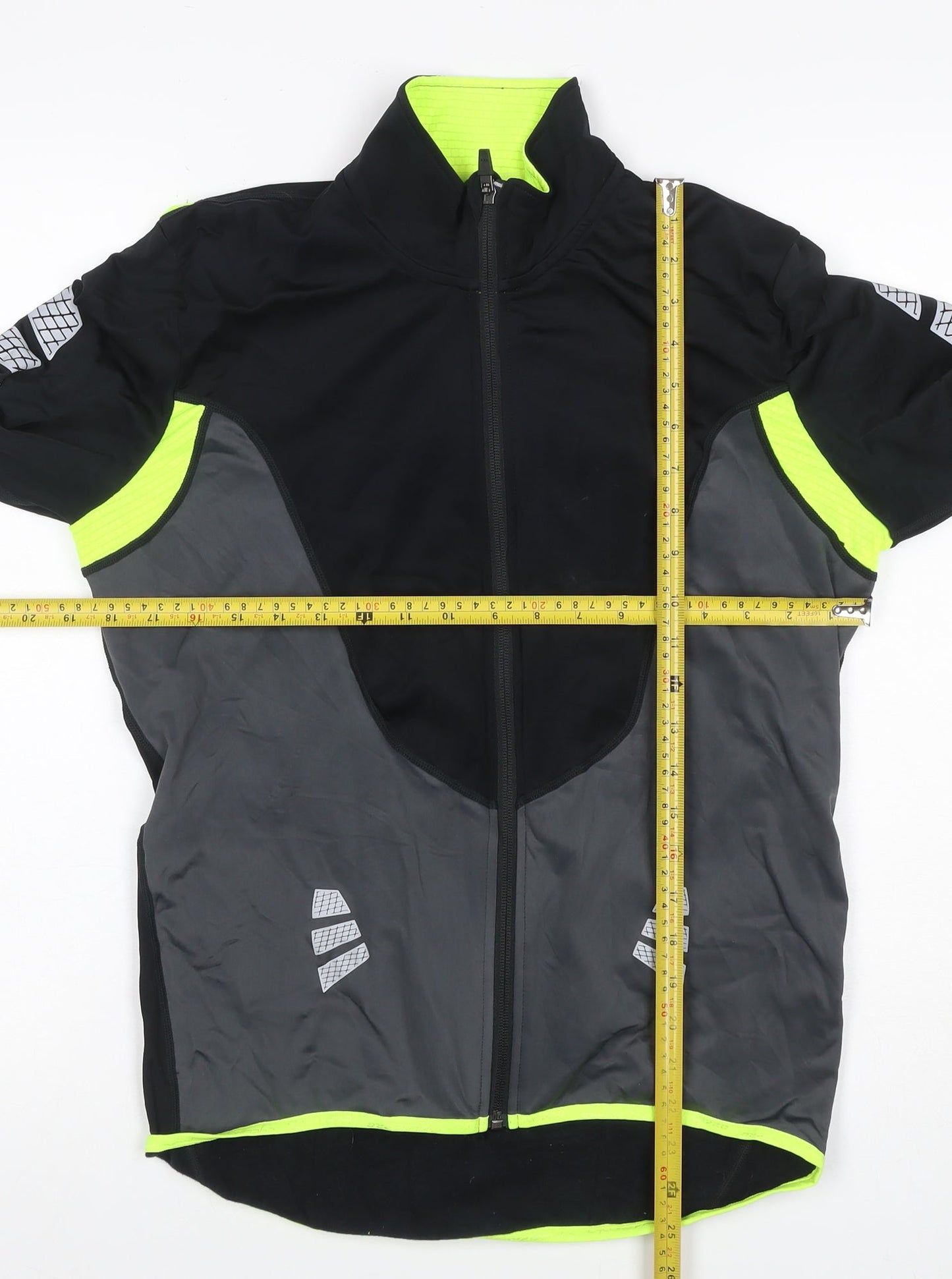 Crane Men’s Black Grey L Cycling Pro Reflective Softshell Jacket