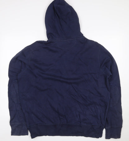 Polo Ralph Lauren Men’s Blue XL Henley Hoodie Embroidered Logo