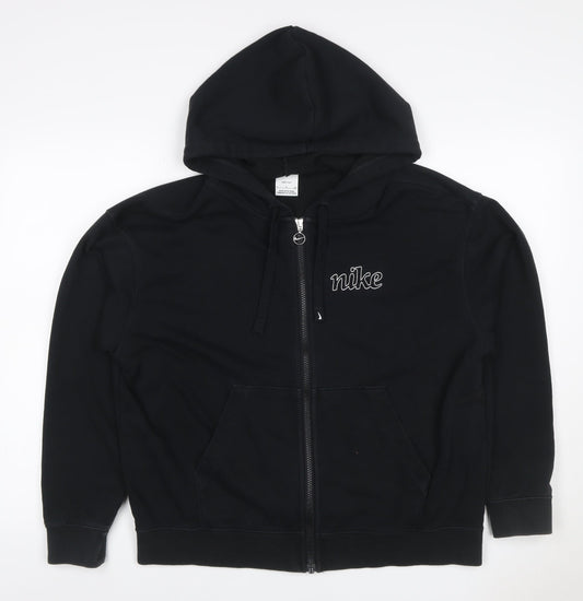 Nike Women’s Black S Dri-FIT Full Zip Logo Hoodie