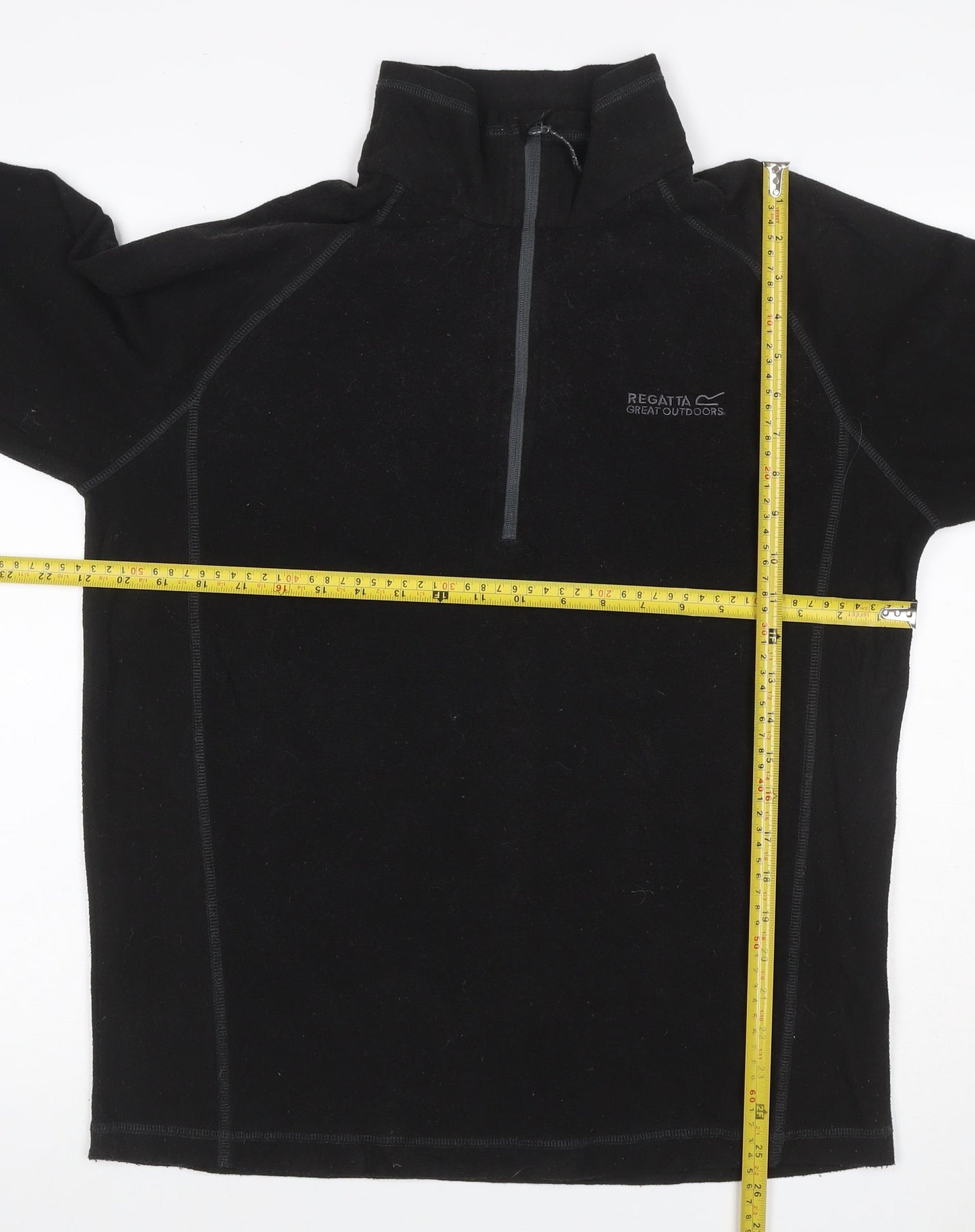 Regatta Men’s Black L 1/4 Zip Fleece Sweatshirt Outdoor