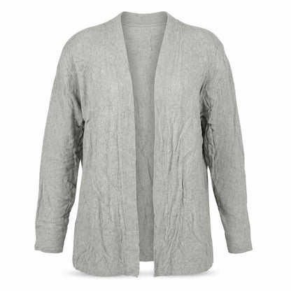 Marks & Spencer Women Grey M Open Knit Cardigan Long Sleeve