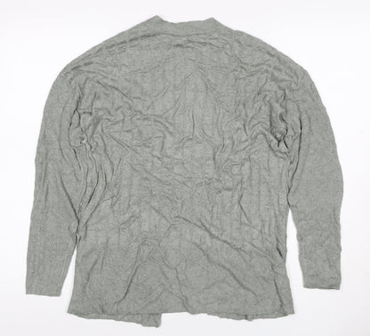 Marks and Spencer Women Grey M Open Knit Cardigan Long Sleeve