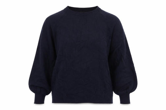Autograph Women’s Blue UK 10 Balloon Sleeve Crew Neck Pullover Jumper
