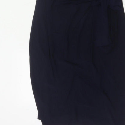 The Collection Debenhams Women Blue UK 14 Knee Length Sheath Belted Dress
