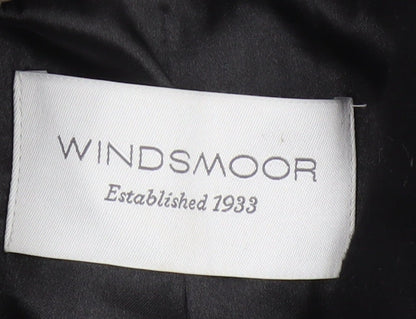 Windsmoor Women’s Black UK 12 Wool Cashmere Long Pea Coat