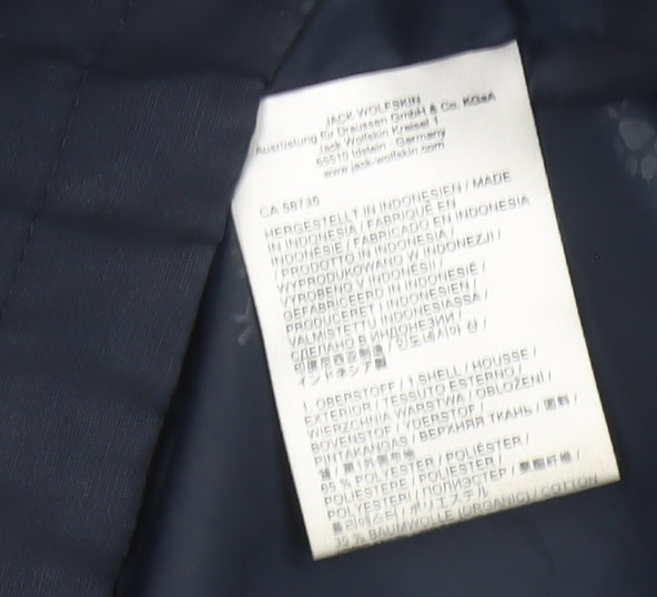 Jack Wolfskin Men's Blue UK 34 S Hooded Texapore Parka Outdoor Jacket