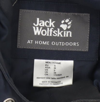 Jack Wolfskin Men's Blue UK 34 S Hooded Texapore Parka Outdoor Jacket