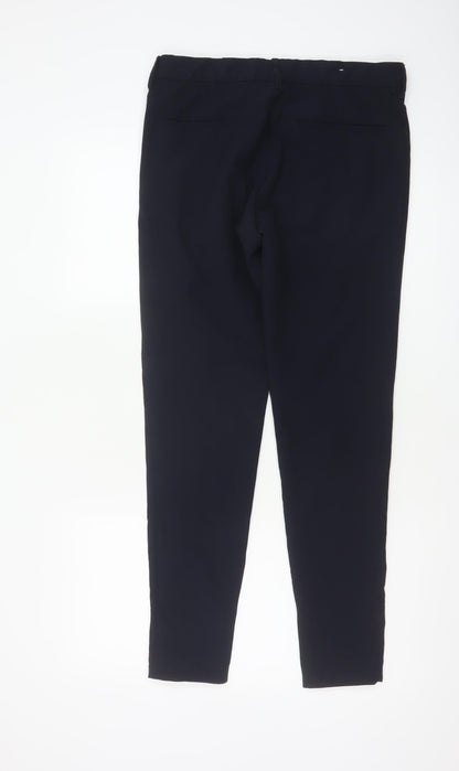 Zara Women’s Navy Blue UK 10 Tapered Tailored Dress Trousers