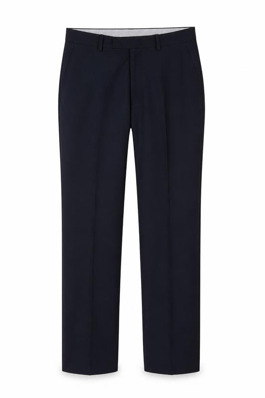 M&S Savile Row Men’s Navy 32L Pure Wool Tailored Dress Trousers