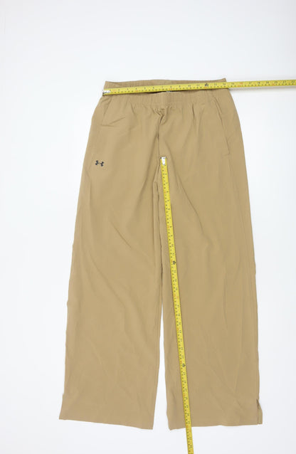 Under Armour Women's Beige S Relaxed Straight Lightweight Trousers