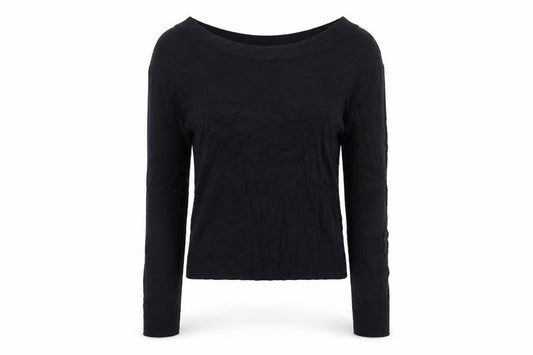 Wallis Women Black UK 12 Boat Neck Slim Fit Ribbed Knit Jumper