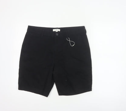 Marks & Spencer Men's Black 34in Mid Chino Shorts Cotton Stretch