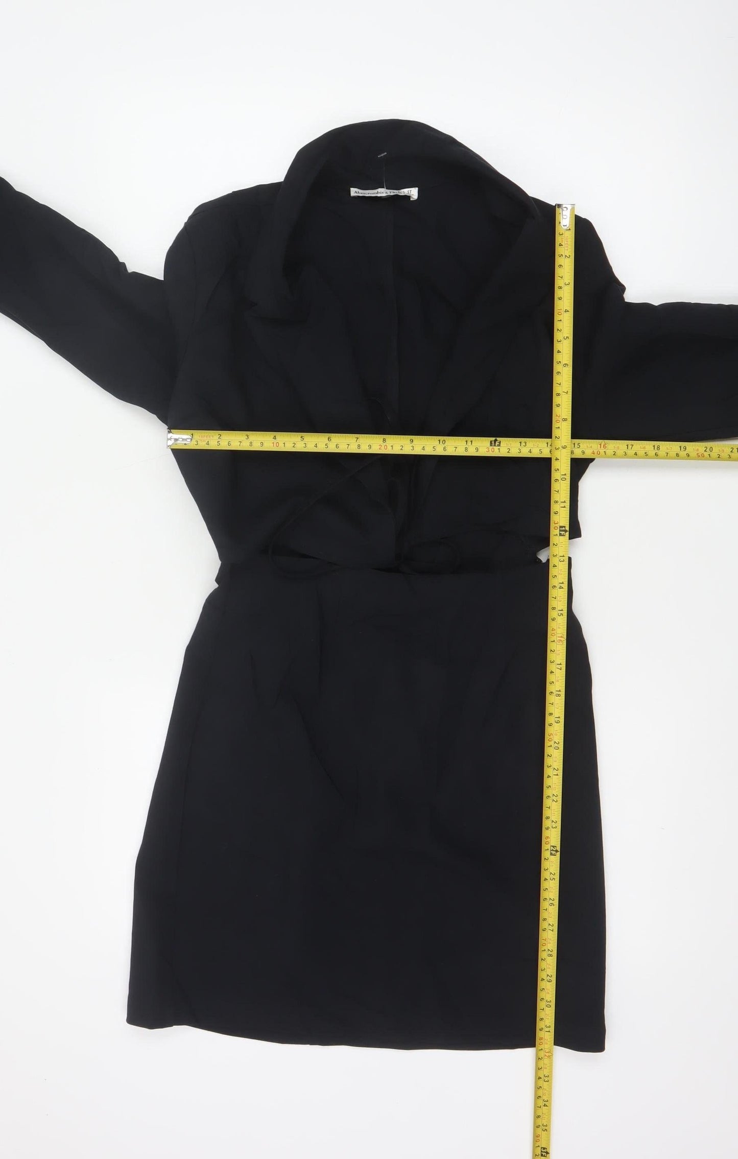 Abercrombie & Fitch Women’s Black S Tall Jacket Dress Long Sleeve