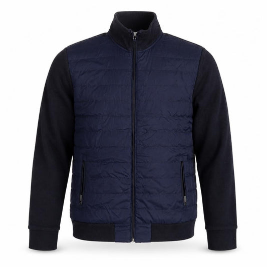 Jasper Conran Men’s Blue L Quilted Puffer Jacket Full Zip