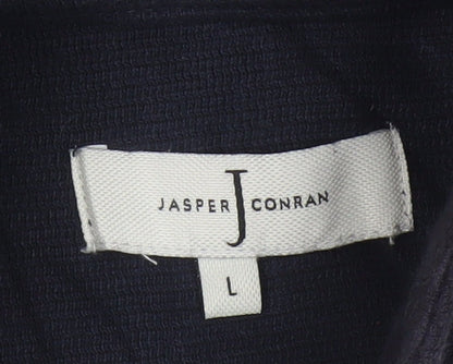 Jasper Conran Men’s Blue L Quilted Puffer Jacket Full Zip