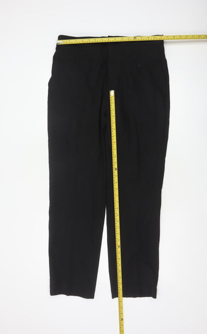 Autograph Men’s Black 36in Regular Straight Dress Trousers