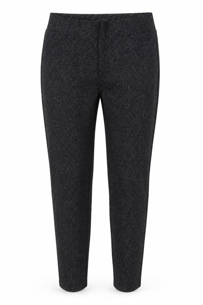 Marks & Spencer Women’s Black Sparkle Slim Trousers UK 12 Long Stretch